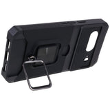 Google Pixel 8 Håndværker Bagside Cover m. Magnetisk Kickstand, Kortholder & Cam Slider - Sort