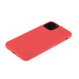 iPhone 15 Pro Mat Fleksibel Plastik Bagside Cover - Rød