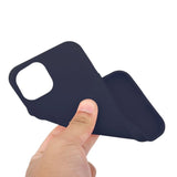 iPhone 15 Plus Mat Fleksibel Plastik Bagside Cover - Blå