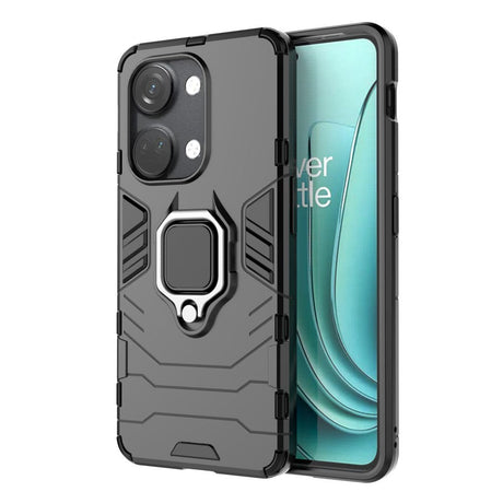 OnePlus Nord 3 (5G) Hybrid Håndværker Bagside Cover m. Magnetisk Kickstand - Sort