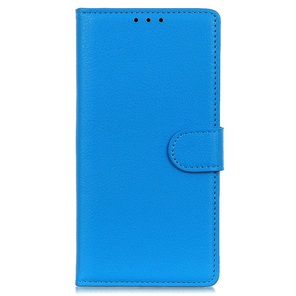 Nokia XR21 Litchi Læder Flip Cover m. Pung - Blå