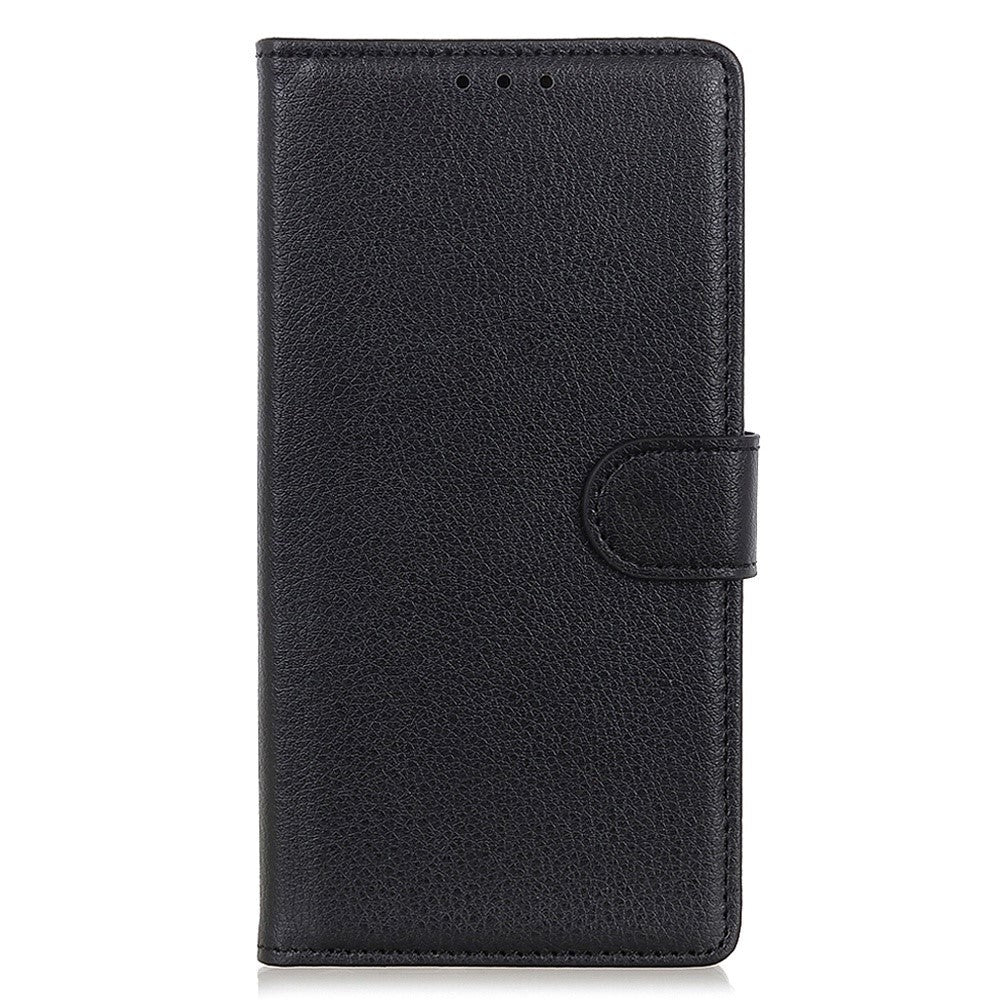 OnePlus Nord 3 (5G) Litchi Læder Flip Cover m. Pung - Sort