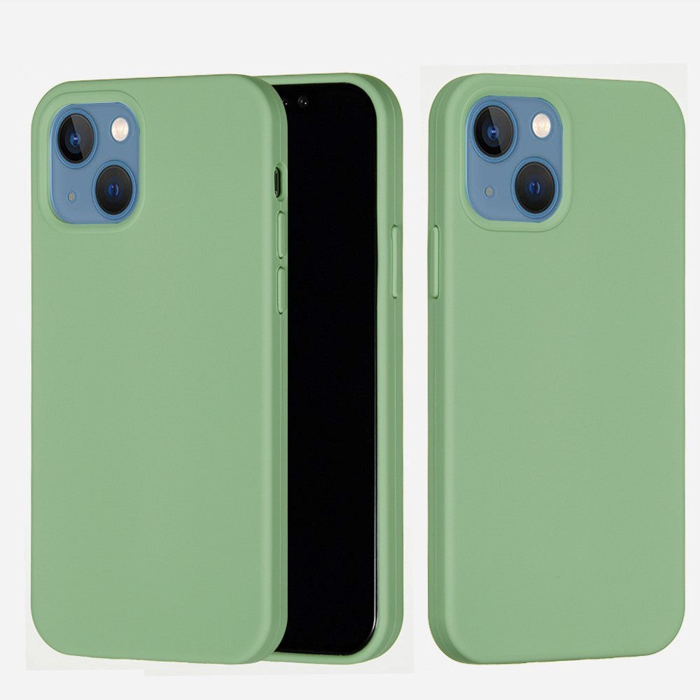 iPhone 15 Plus Liquid Silikone Bagside Cover - Mintgrøn