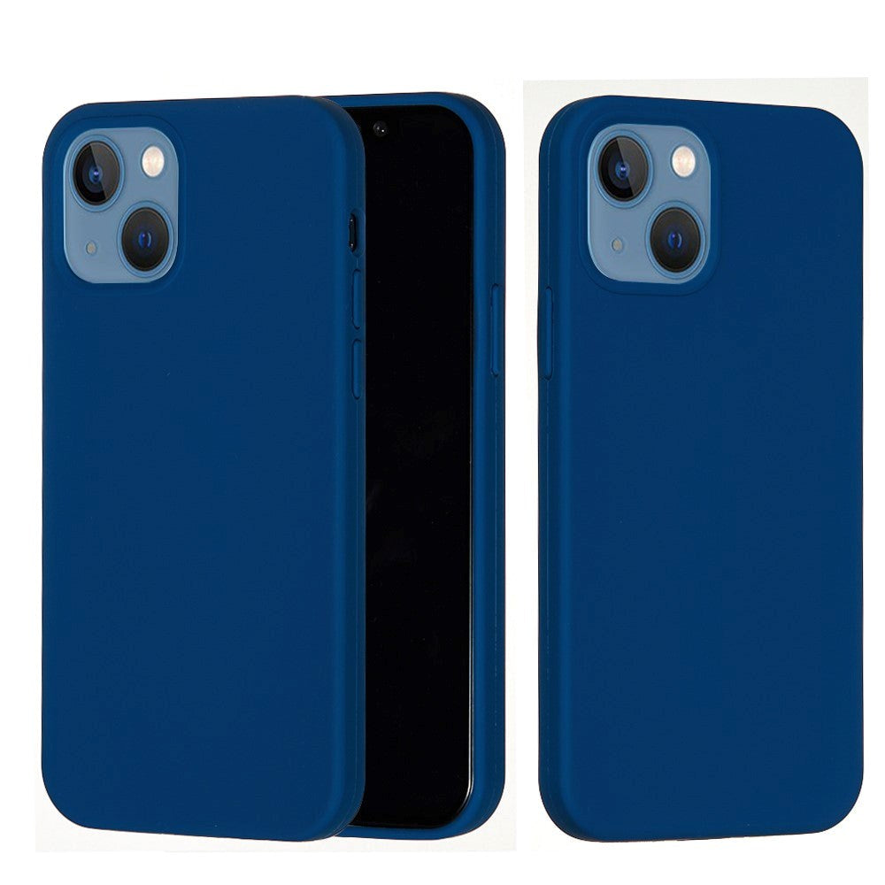 iPhone 15 Plus Liquid Silikone Bagside Cover - Blå