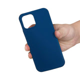 iPhone 15 Plus Liquid Silikone Bagside Cover - Blå