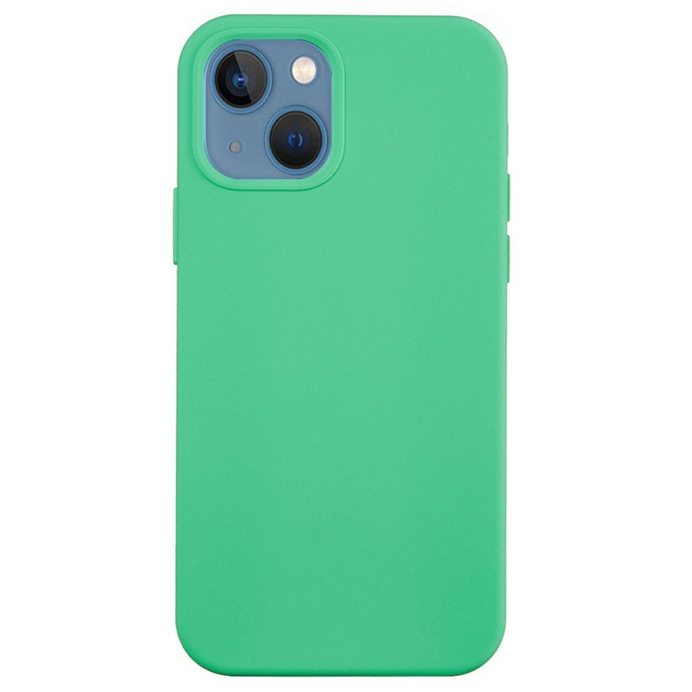 iPhone 15 Plus Liquid Silikone Bagside Cover - Grøn