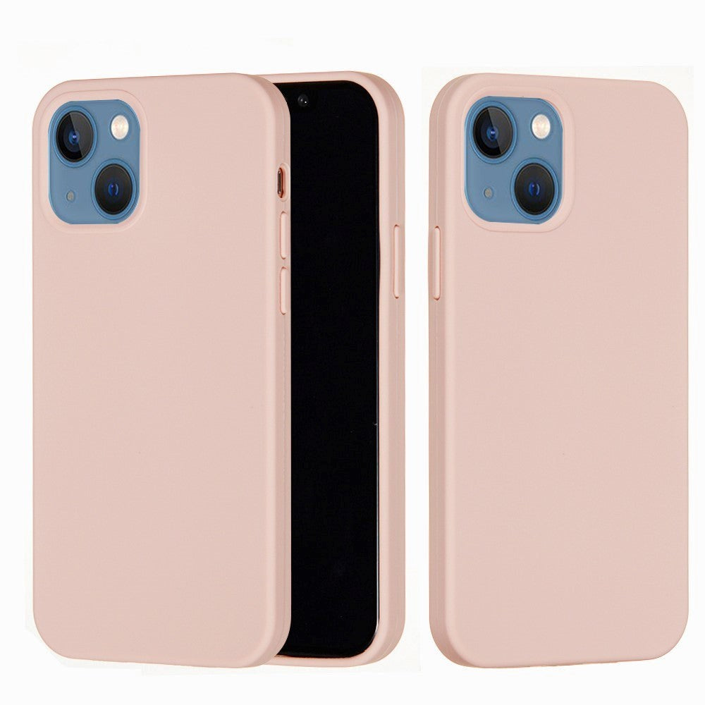 iPhone 15 Plus Liquid Silikone Bagside Cover - Lyserød