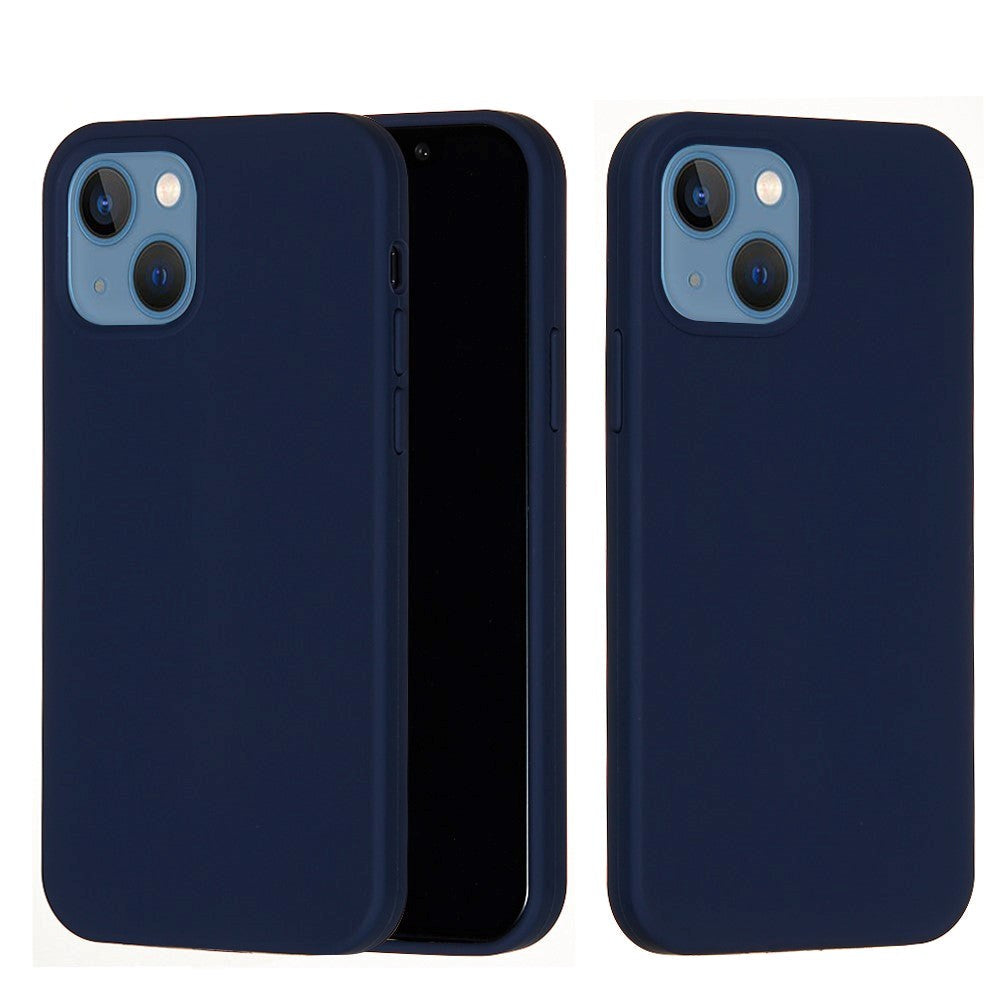 iPhone 15 Plus Liquid Silikone Bagside Cover - Midnatsblå