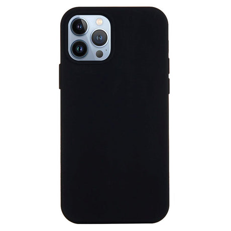 iPhone 15 Pro Liquid Silikone Bagside Cover - Sort