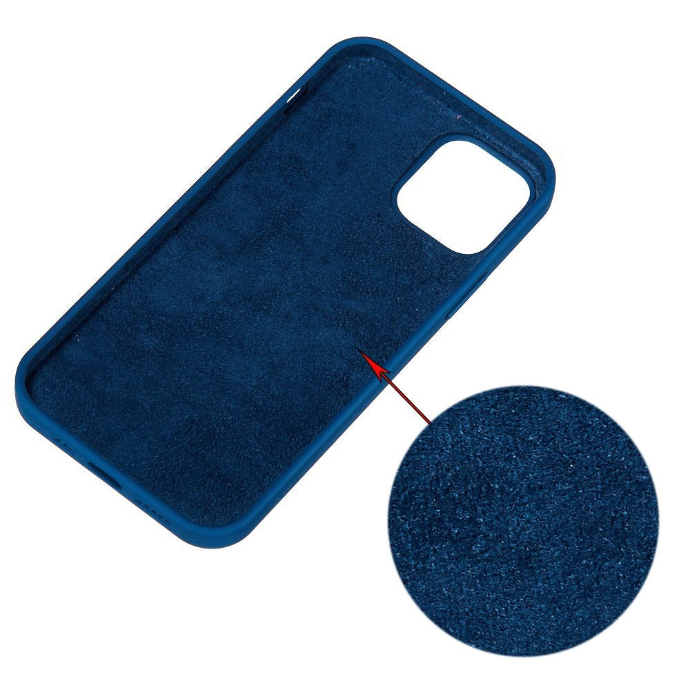 iPhone 15 Pro Liquid Silikone Bagside Cover - Navy Blå