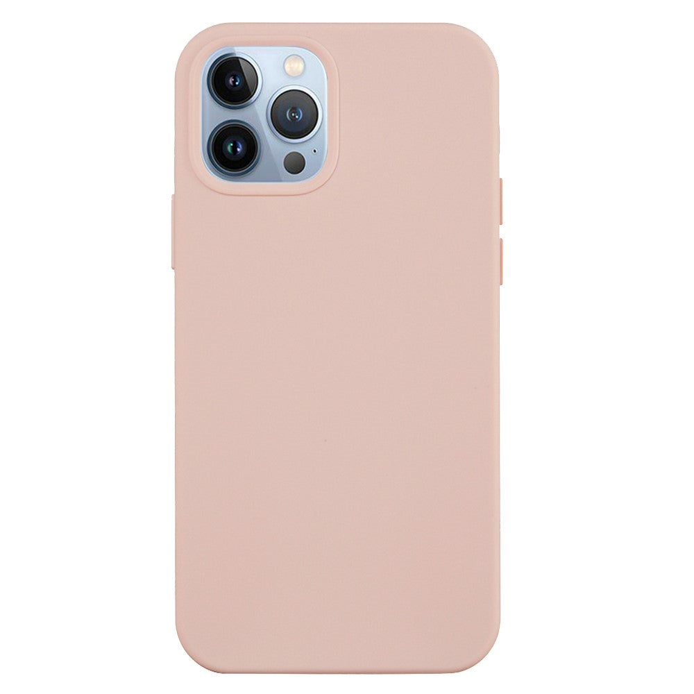 iPhone 15 Pro Liquid Silikone Bagside Cover - Lyserød