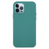 iPhone 15 Pro Liquid Silikone Bagside Cover - Mørkegrøn