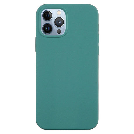 iPhone 15 Pro Liquid Silikone Bagside Cover - Mørkegrøn