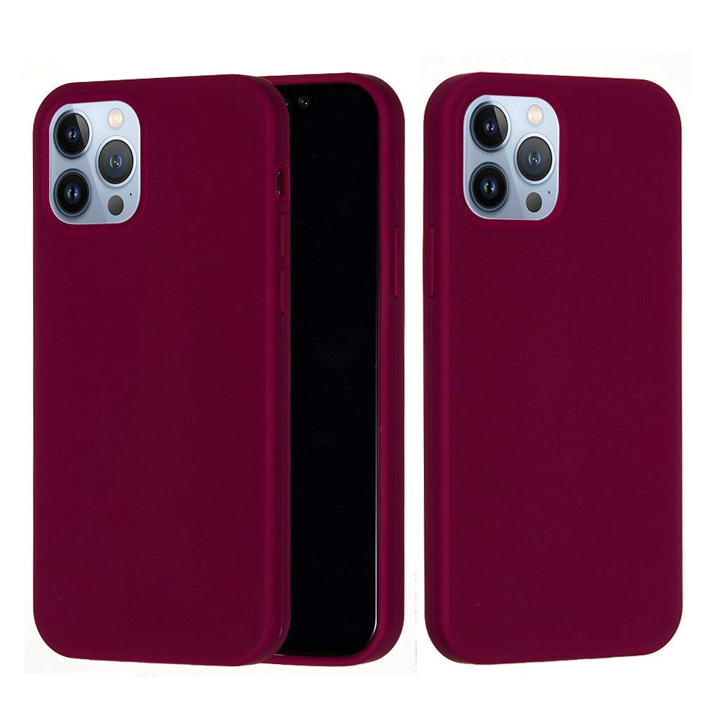 iPhone 15 Pro Liquid Silikone Bagside Cover - Vinrød