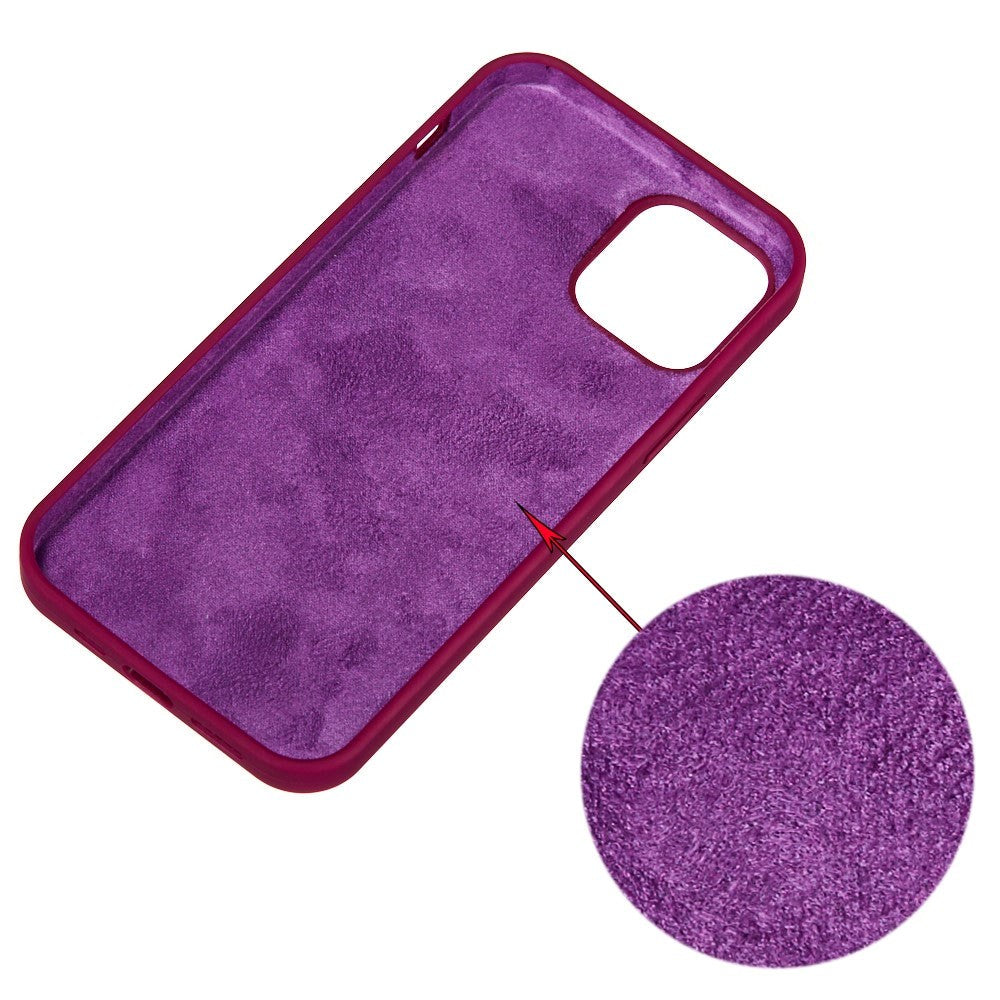 iPhone 15 Pro Liquid Silikone Bagside Cover - Vinrød