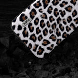 iPhone 15 Pro Max Fleksibelt Plast Bagside Cover - Leopard Mønster - Sølv