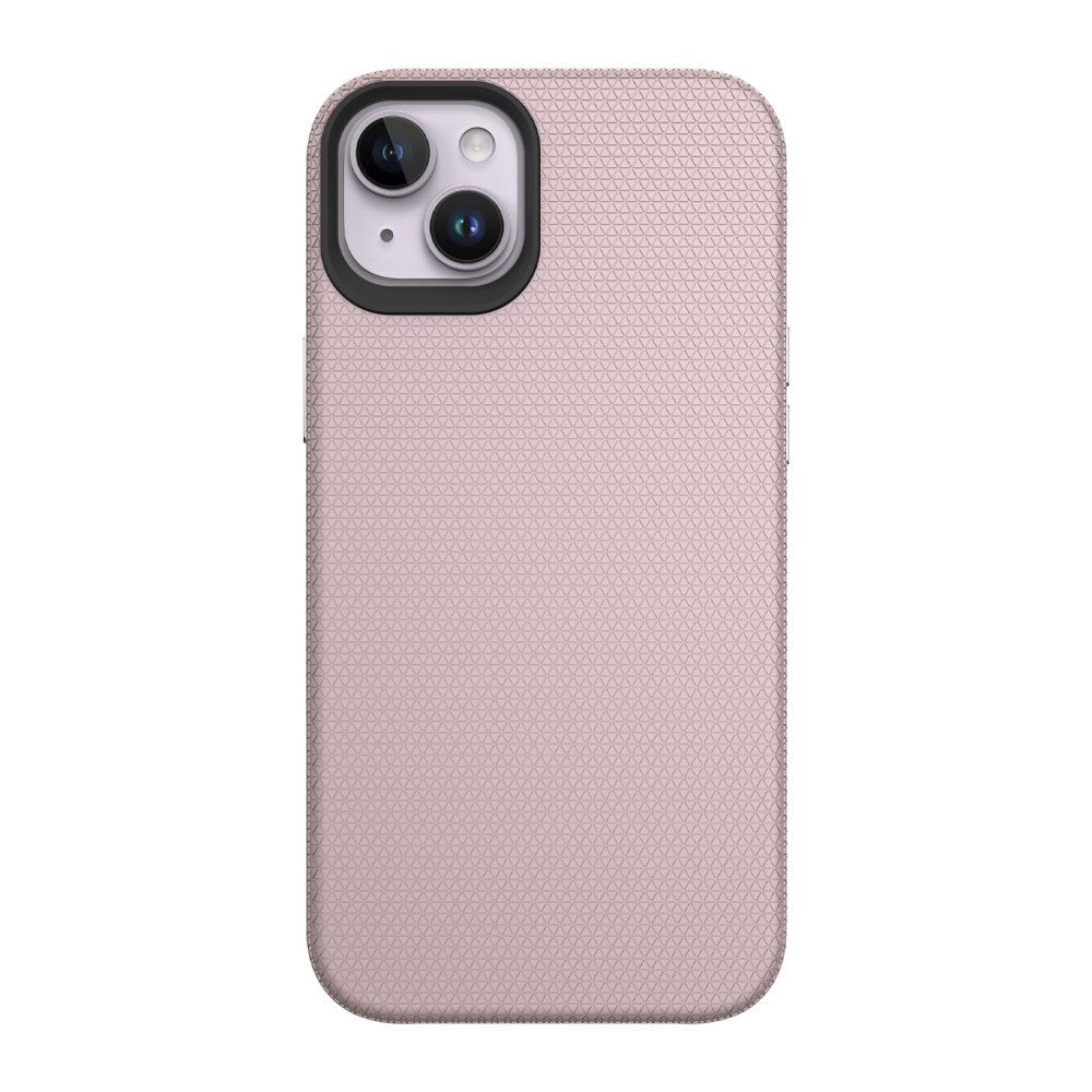 iPhone 15 Plastik Håndværker Bagside Cover - Rose Gold