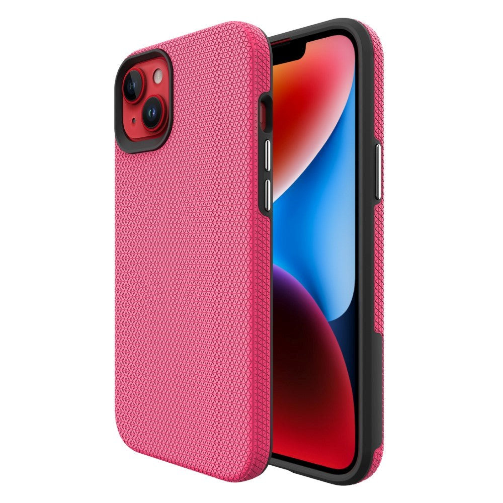 iPhone 15 Plus Plastik Håndværker Bagside Cover - Pink