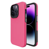 iPhone 15 Pro Plastik Håndværker Bagside Cover - Pink