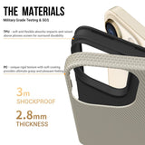 iPhone 15 Pro Max Plastik Håndværker Bagside Cover - Champagne Guld