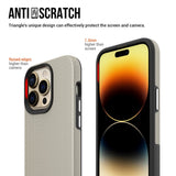 iPhone 15 Pro Max Plastik Håndværker Bagside Cover - Champagne Guld