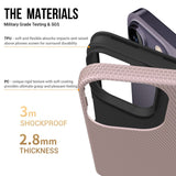 iPhone 15 Pro Max Plastik Håndværker Bagside Cover - Rose Gold