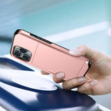 iPhone 15 Pro Håndværker Cover m. Kortholder - Rose Gold