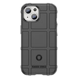 iPhone 15 Rugged Shield Series Håndværker Bagside Cover - Sort