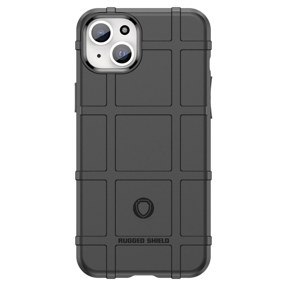 iPhone 15 Plus Rugged Shield Series Håndværker Bagside Cover - Sort