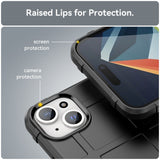 iPhone 15 Plus Rugged Shield Series Håndværker Bagside Cover - Sort