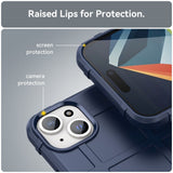 iPhone 15 Plus Rugged Shield Series Håndværker Bagside Cover - Blå