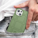 iPhone 15 Plus Rugged Shield Series Håndværker Bagside Cover - Grøn