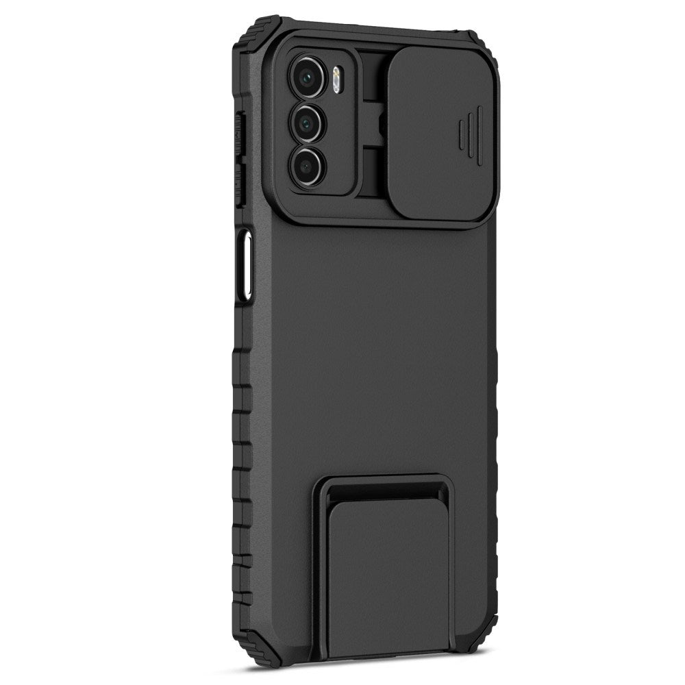 EIDERWOOD Motorola Moto G42 Håndværker Bagside Cover m. Kickstand & Cam Slider - Sort