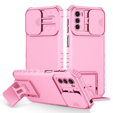 EIDERWOOD Motorola Moto G42 Håndværker Bagside Cover m. Kickstand & Cam Slider - Pink