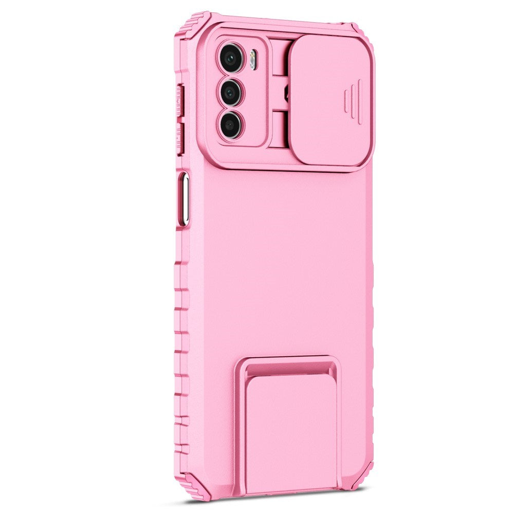 EIDERWOOD Motorola Moto G42 Håndværker Bagside Cover m. Kickstand & Cam Slider - Pink