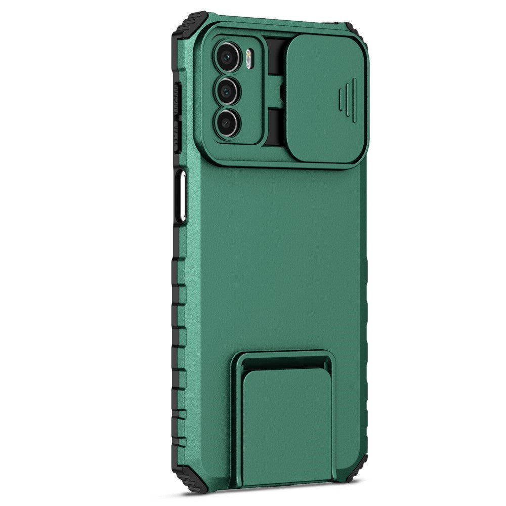 EIDERWOOD Motorola Moto G42 Håndværker Bagside Cover m. Kickstand & Cam Slider - Grøn