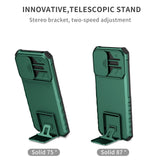 EIDERWOOD Motorola Moto G42 Håndværker Bagside Cover m. Kickstand & Cam Slider - Grøn