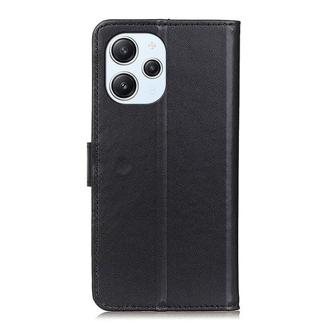 Xiaomi Redmi 12 (4G) / 12 (5G) / Poco M6 Pro (5G) Læder Flip Cover m. Pung & Kickstand - Sort