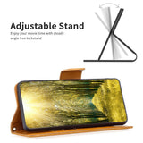 Samsung Galaxy S23 FE Kunstlæder Flip Cover m. Pung - Lysebrun