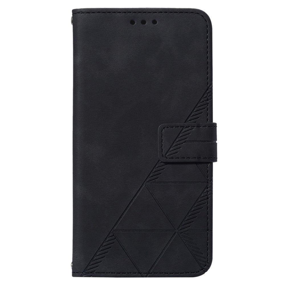 Samsung Galaxy S23 FE Læder Flip Cover m. Pung og Skulderstrop - Sort