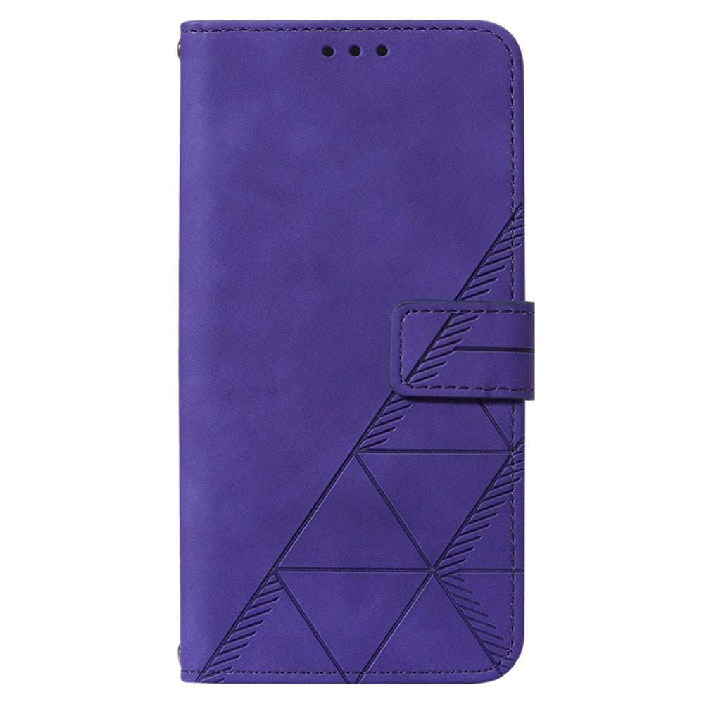 Samsung Galaxy S23 FE Læder Flip Cover m. Pung og Skulderstrop - Lilla