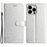 EIDERWOOD iPhone 12 Pro Max Kunstlæder Flip Cover m. Pung & Strop - Sølv