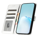 EIDERWOOD iPhone 12 Pro Max Kunstlæder Flip Cover m. Pung & Strop - Sølv