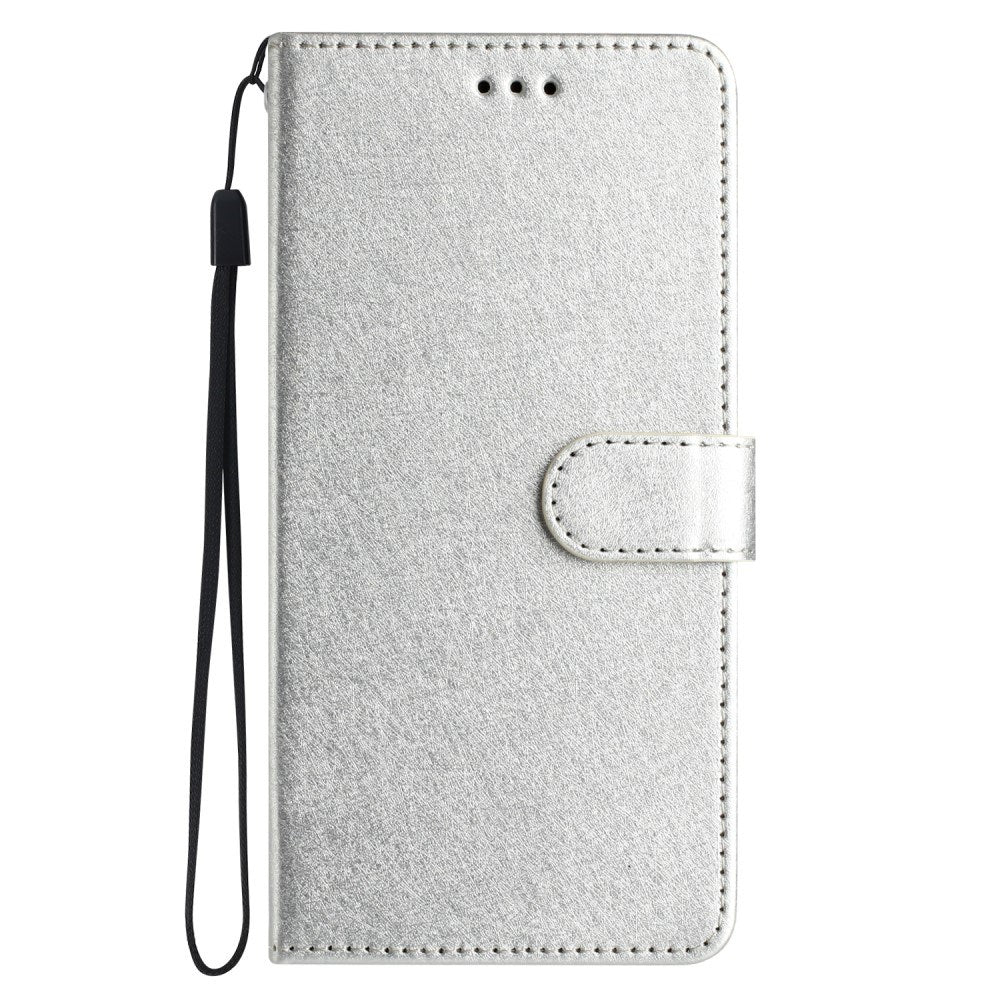 EIDERWOOD iPhone 12 Pro Max Kunstlæder Flip Cover m. Pung & Strop - Sølv