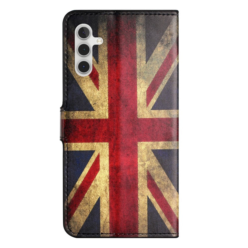 Samsung Galaxy A25 (5G) Læder Flip Cover m. Pung & Ståfunktion - Union Jack