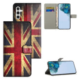 Samsung Galaxy A25 (5G) Læder Flip Cover m. Pung & Ståfunktion - Union Jack