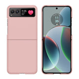 Motorola Razr 40 Hårdt Plastik Bagside Cover - Lyserød
