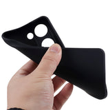 OnePlus Nord 3 5G Fleksibelt Plastik Bagside Cover - Sort