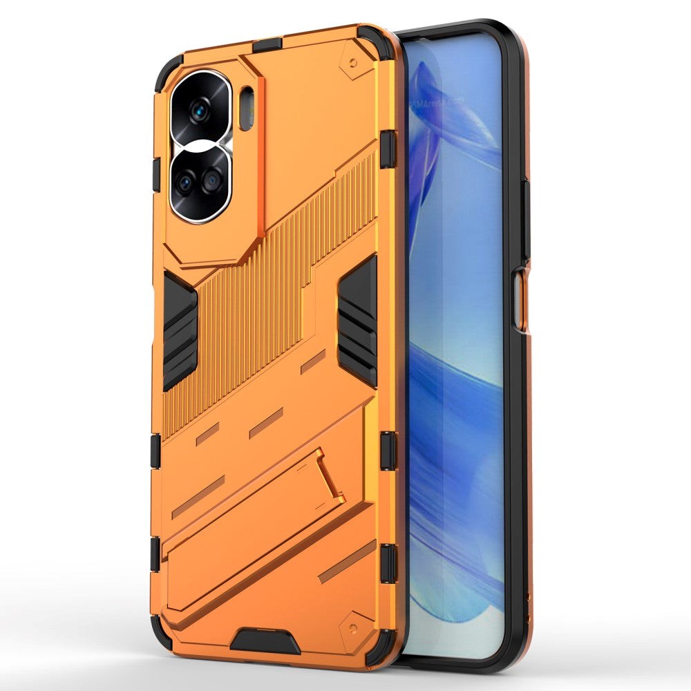 Honor 90 Lite Hybrid Håndværker Bagside Cover m. Kickstand - Orange