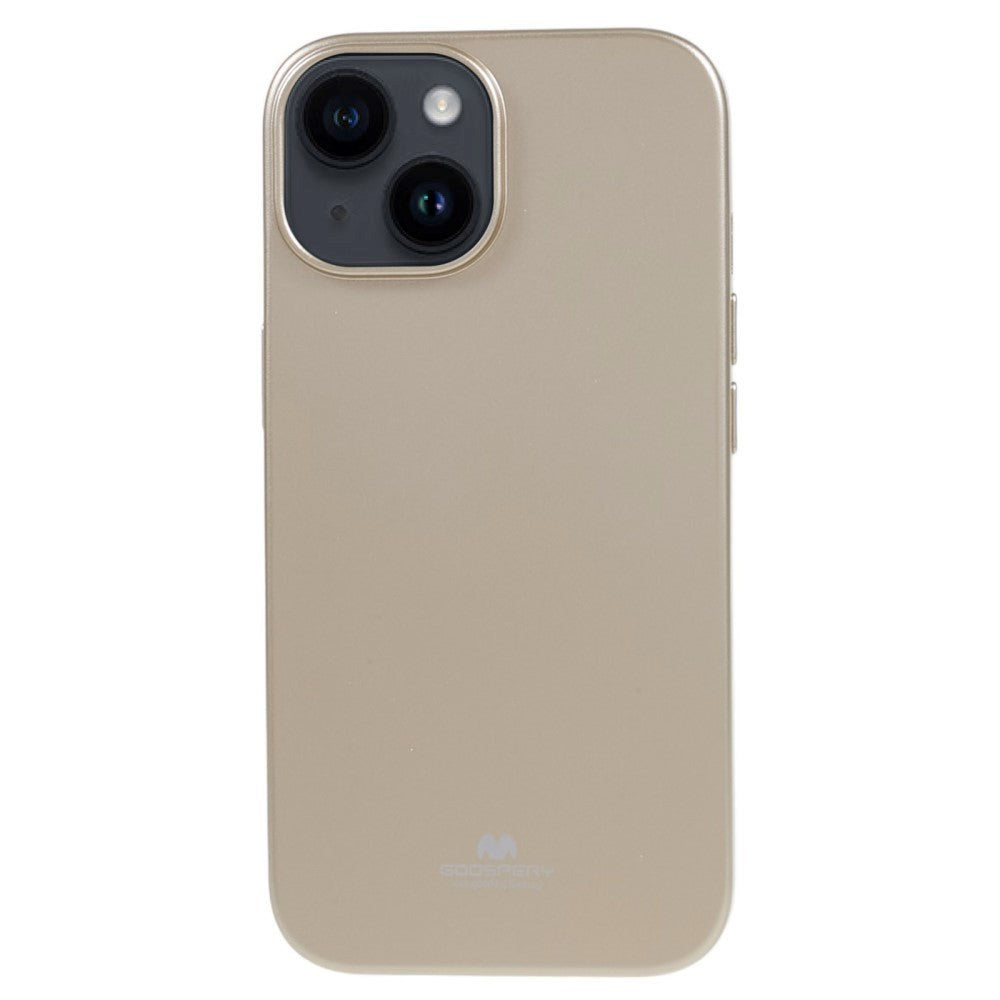 GOOSPERY iPhone 15 Fleksibelt Plastik Bagside Cover - Guld